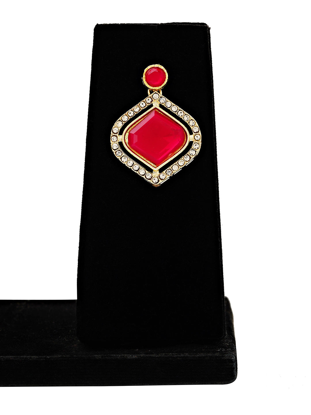 Ruby Radiance Choker Necklace Set