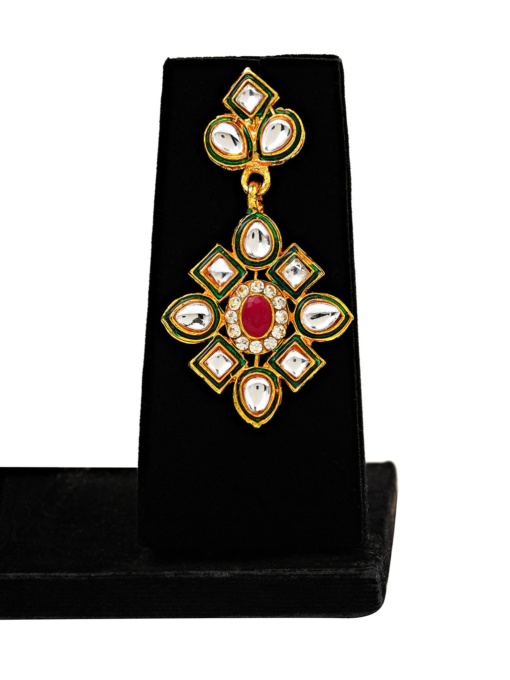 Royal Kundan Pearl Necklace & Earrings Set