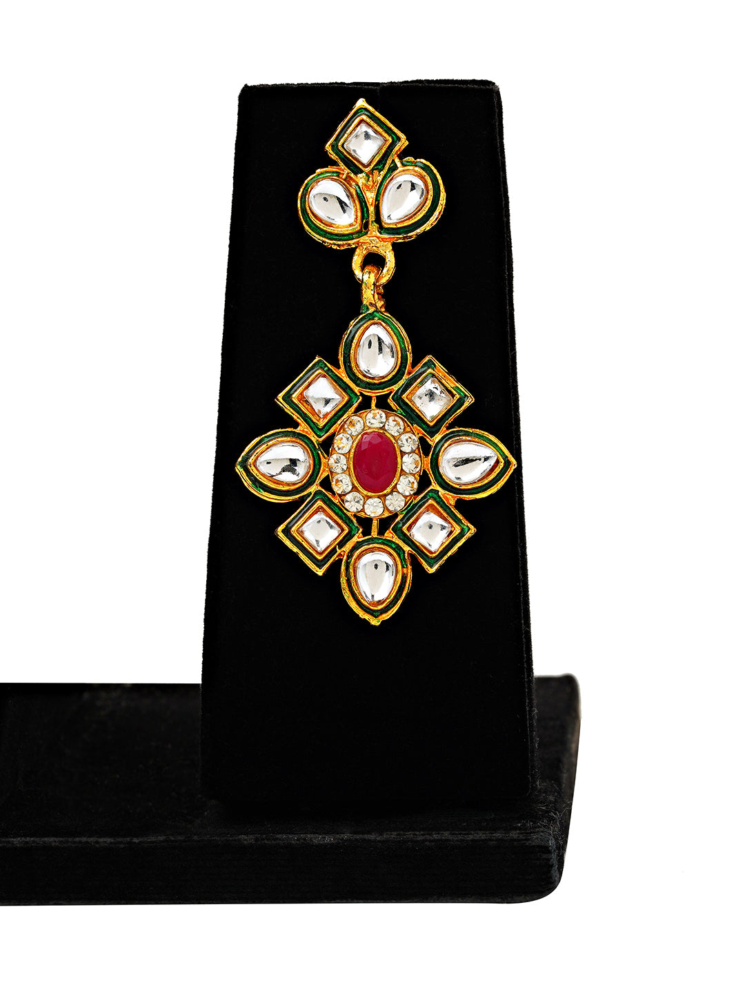 Royal Kundan Pearl Necklace & Earrings Set