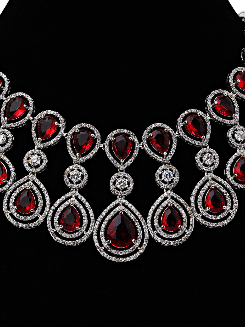 Scarlet Royalty CZ Necklace Set