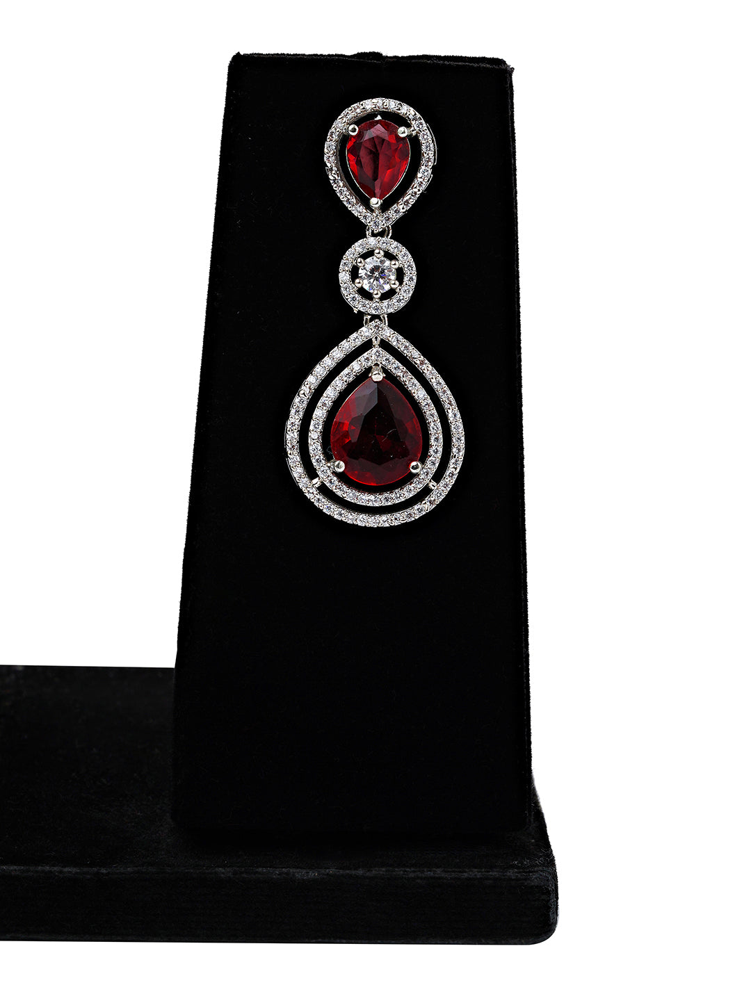 Scarlet Royalty CZ Necklace Set