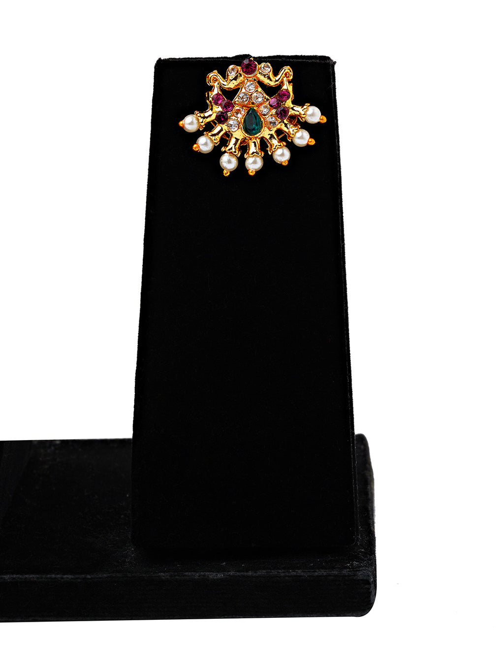 Floral Kundan Necklace & Earrings Set