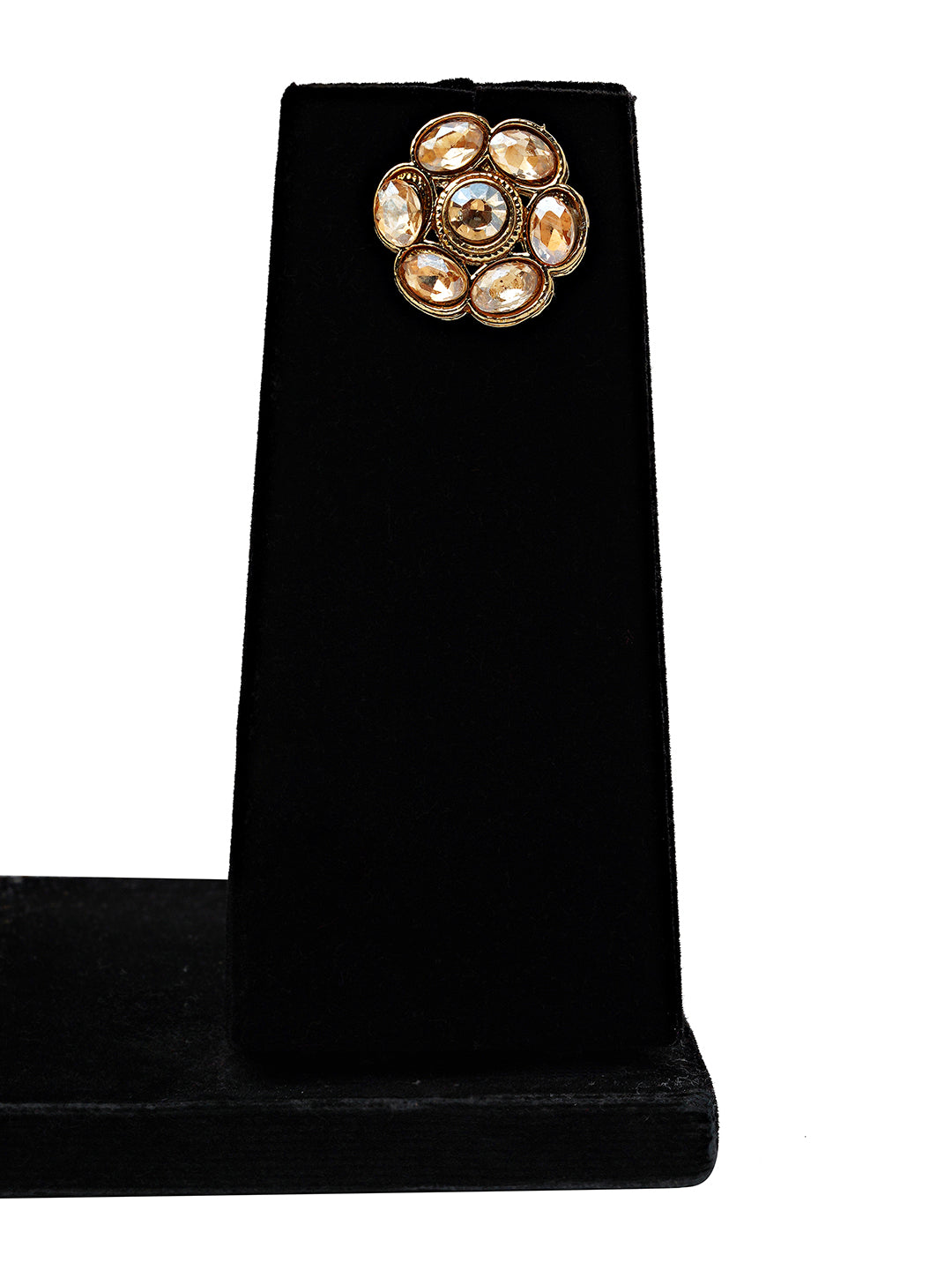 Classic Floral Kundan Necklace & Earrings Set