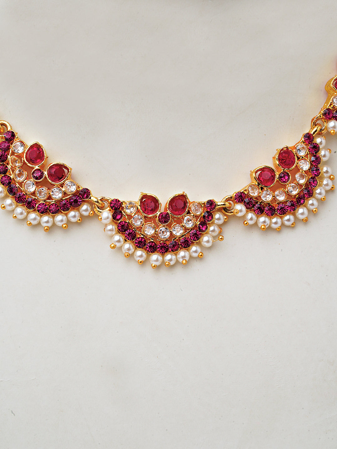 Royal Crescent Ruby Necklace Set