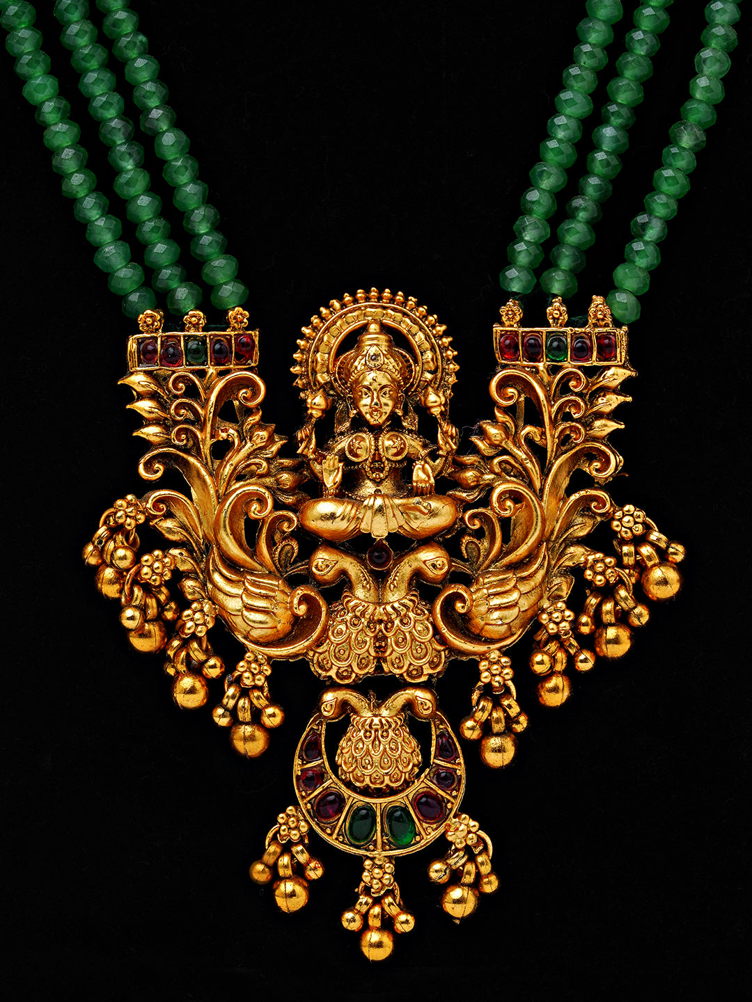 Traditional Kundan Necklace Set with Jhumka Earrings