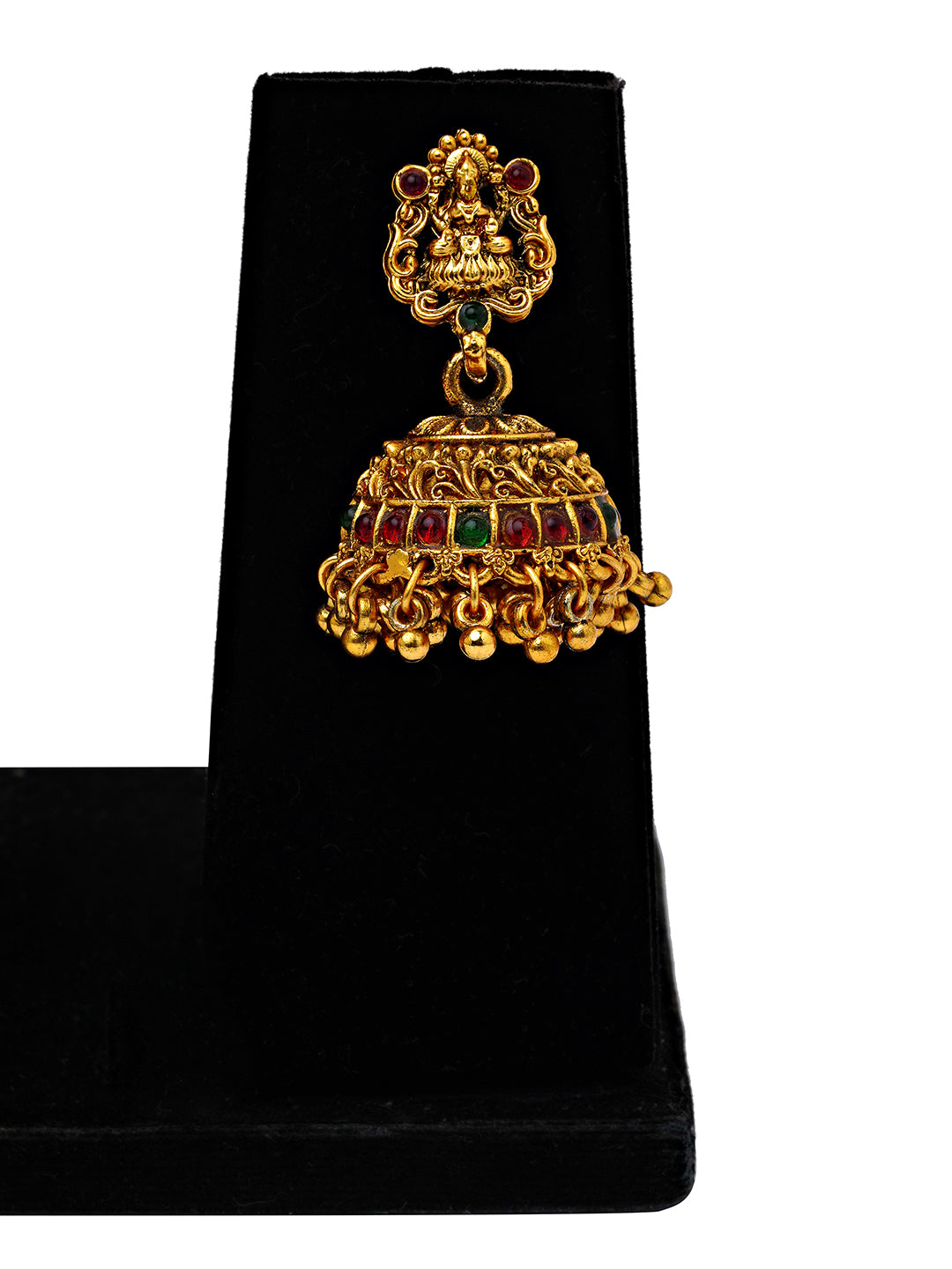 Traditional Kundan Necklace Set with Jhumka Earrings