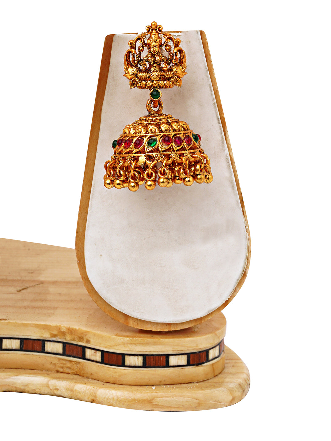 Traditional Pearl & Antique Temple Pendant Set