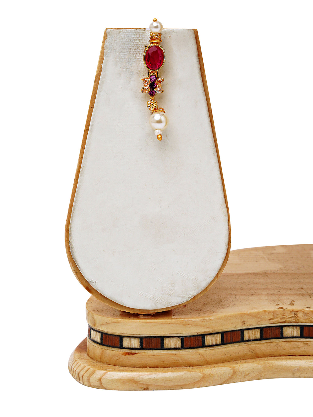 Layered Ruby Pearl Long Haar Set