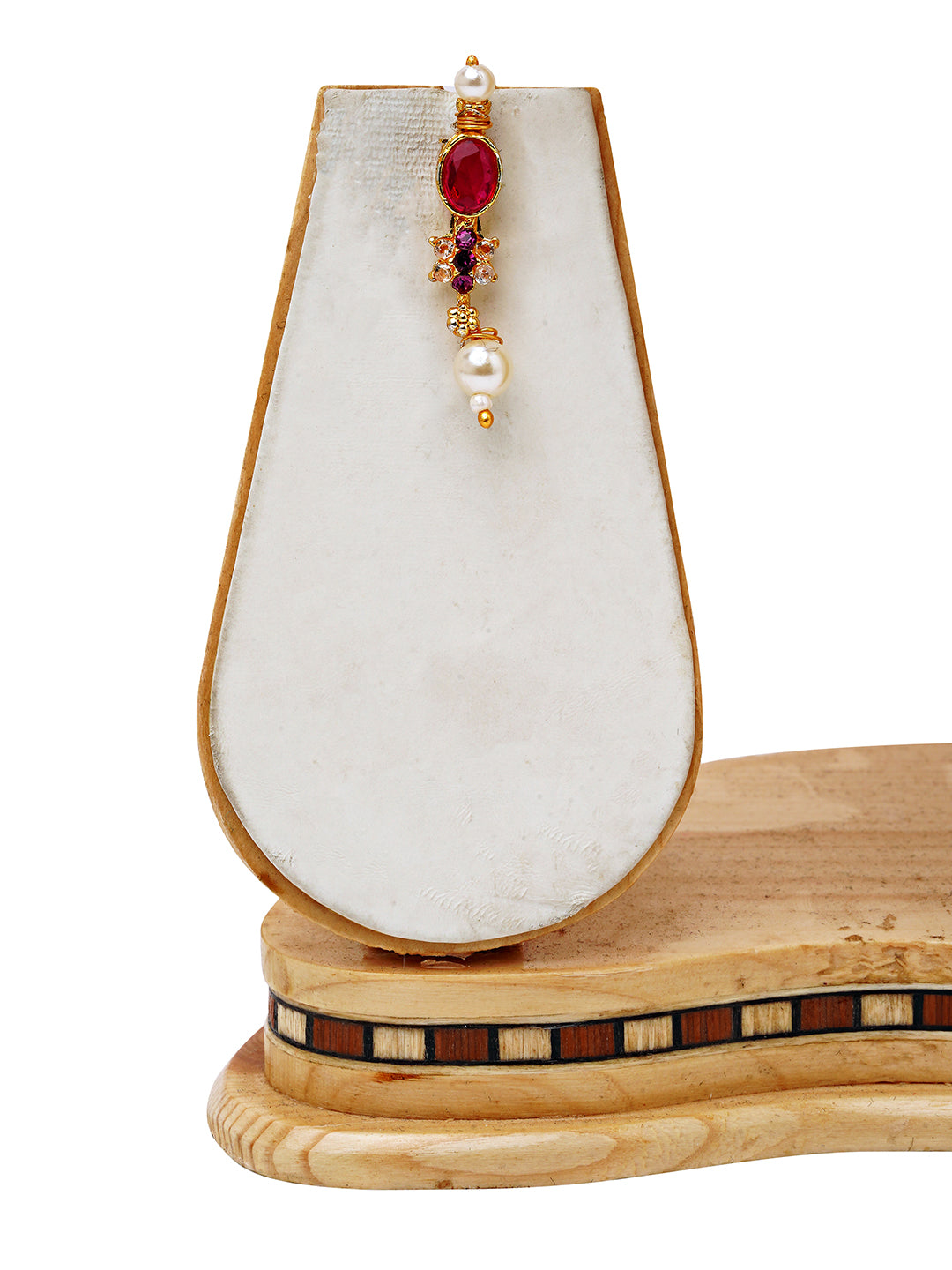 Layered Ruby Pearl Long Haar Set