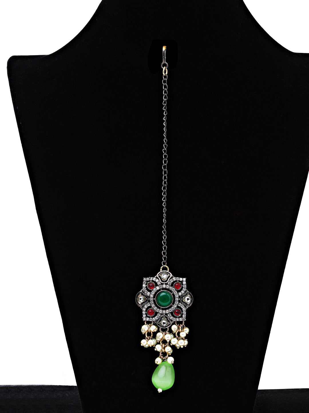 Boho Multicolor Stone Choker Necklace Set