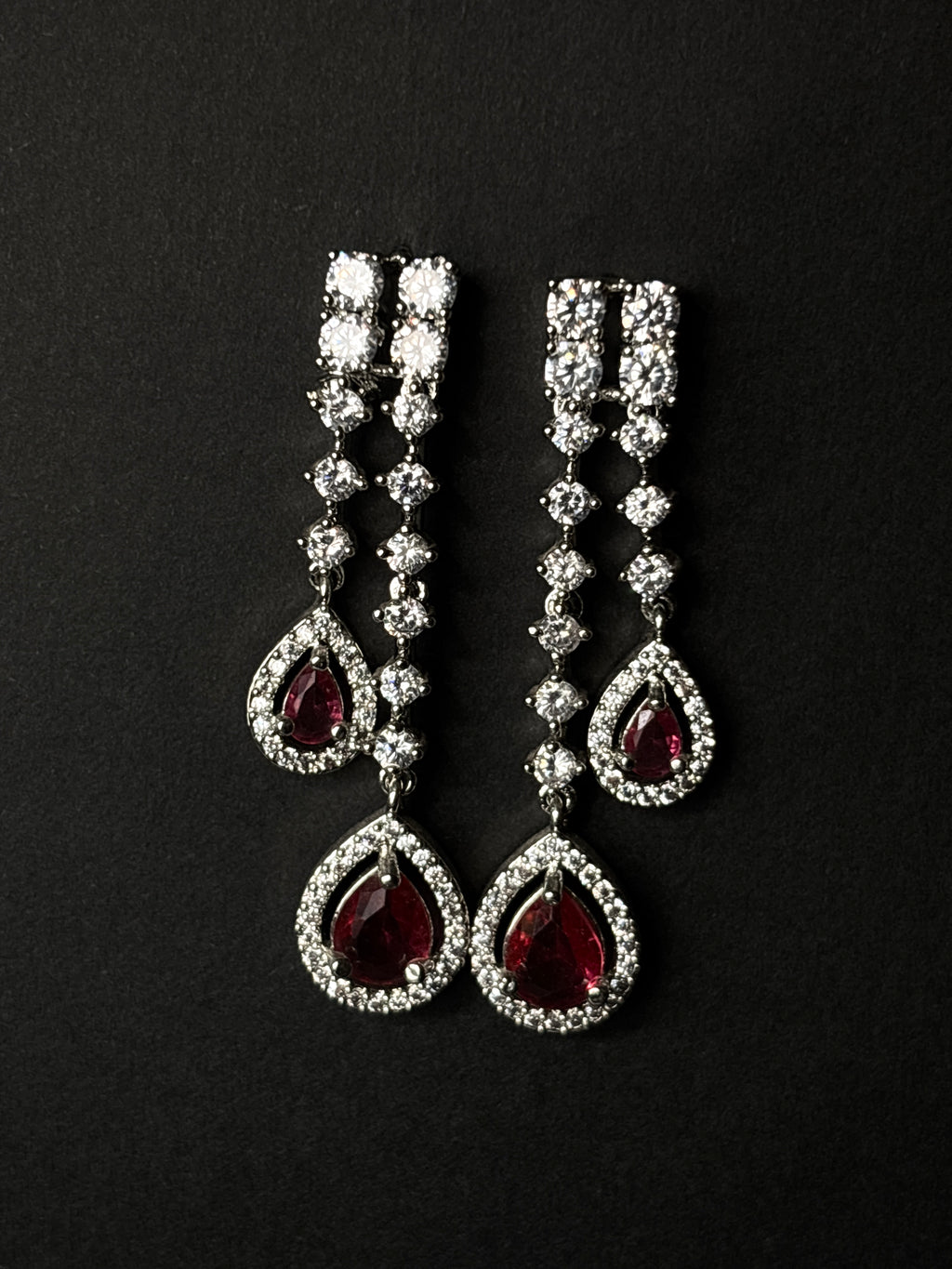 Crimson Grace Layered CZ Necklace
