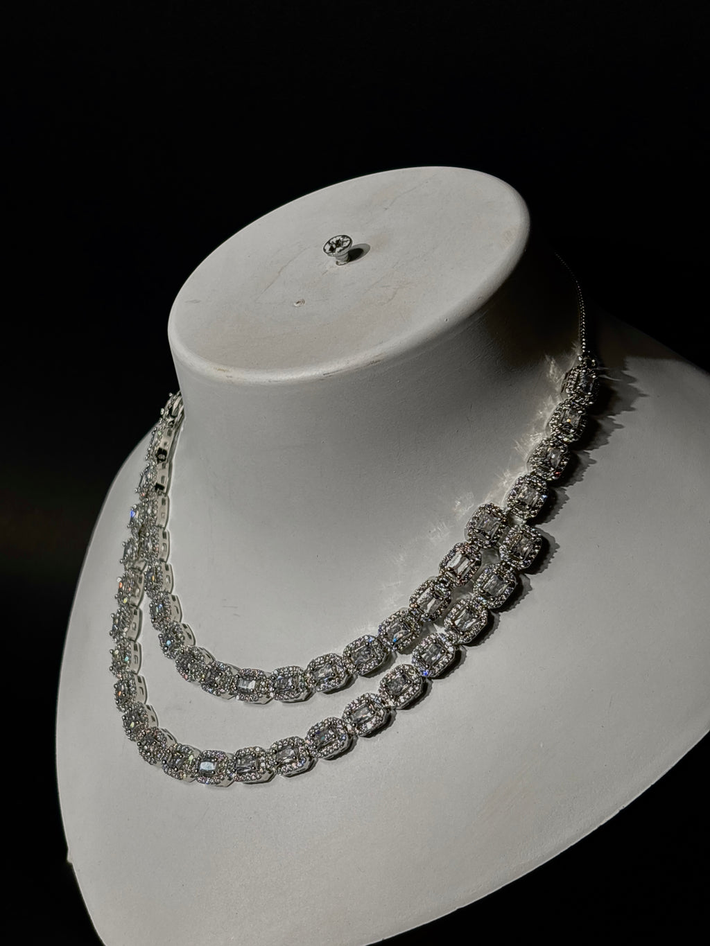 Regal Radiance CZ Necklace Set