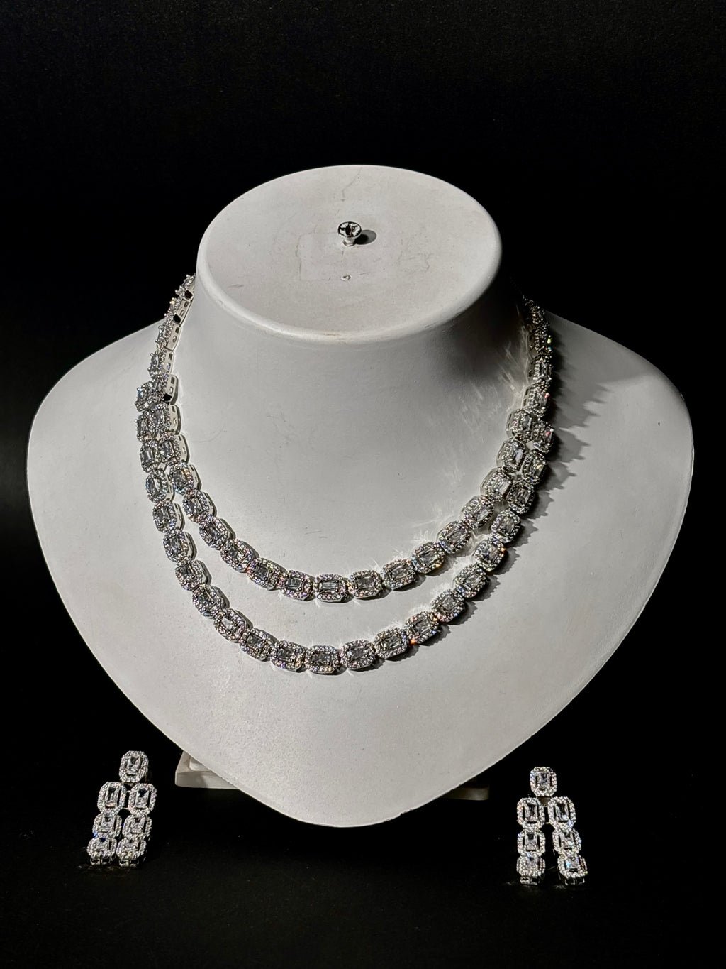 Regal Radiance CZ Necklace Set
