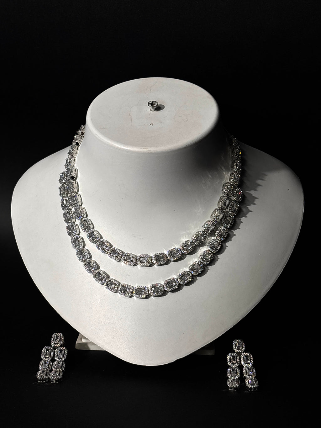 Regal Radiance CZ Necklace Set