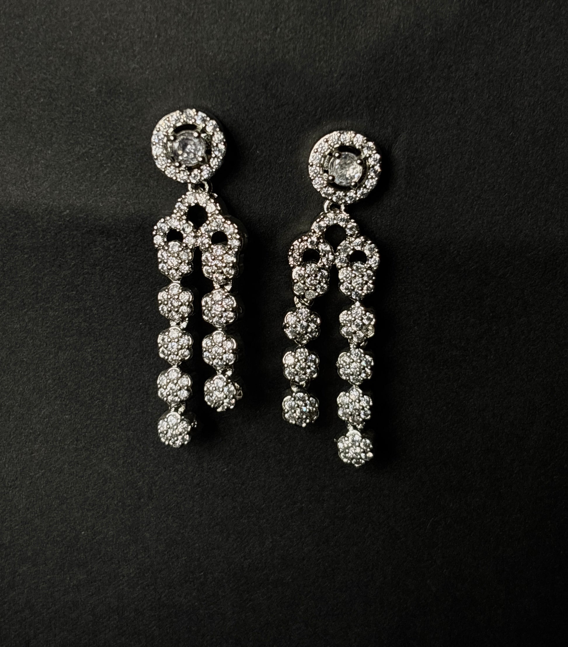 Ethereal Spark CZ Bridal Necklace Set