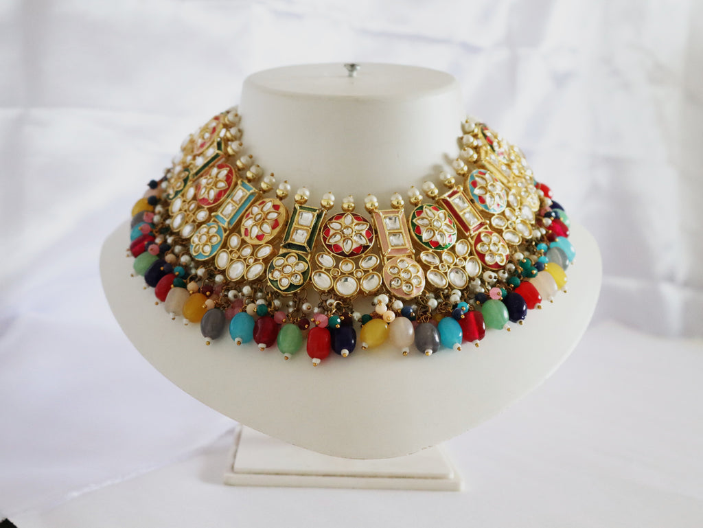 Meenakari Multicolor Royal Kundan Choker