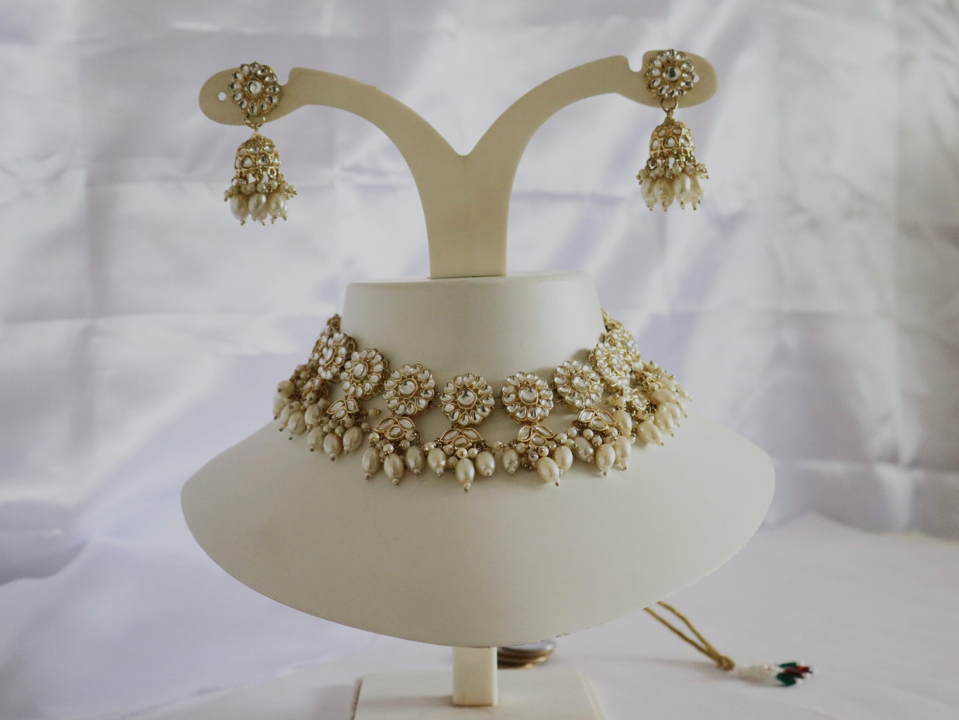Classic Ivory Kundan Pearl Choker Set