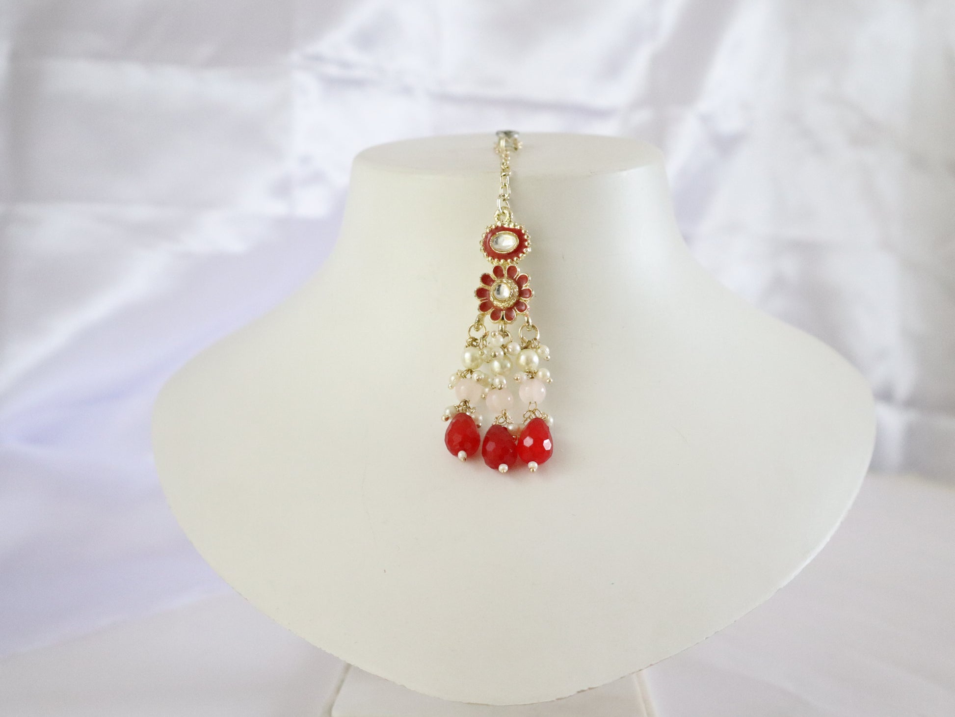 Ruby Bloom Pearl Choker