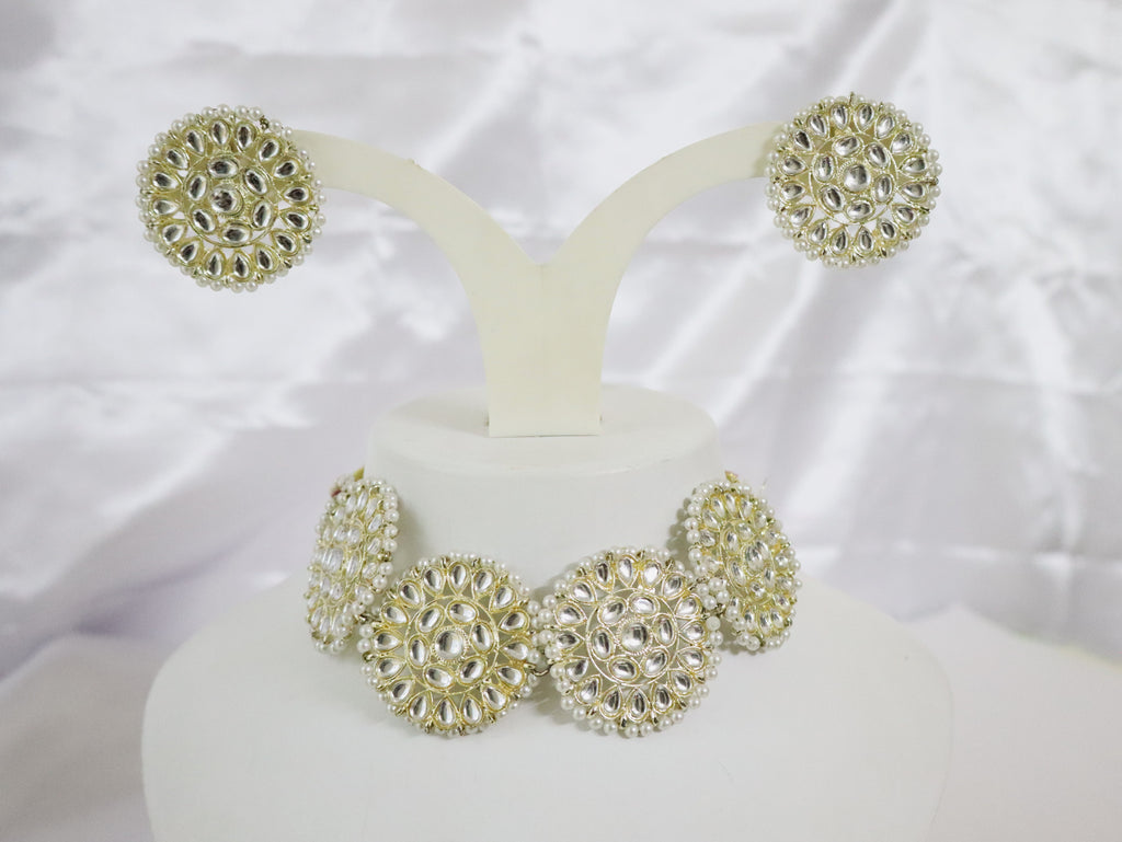 Pearl Radiance Kundan Round Set