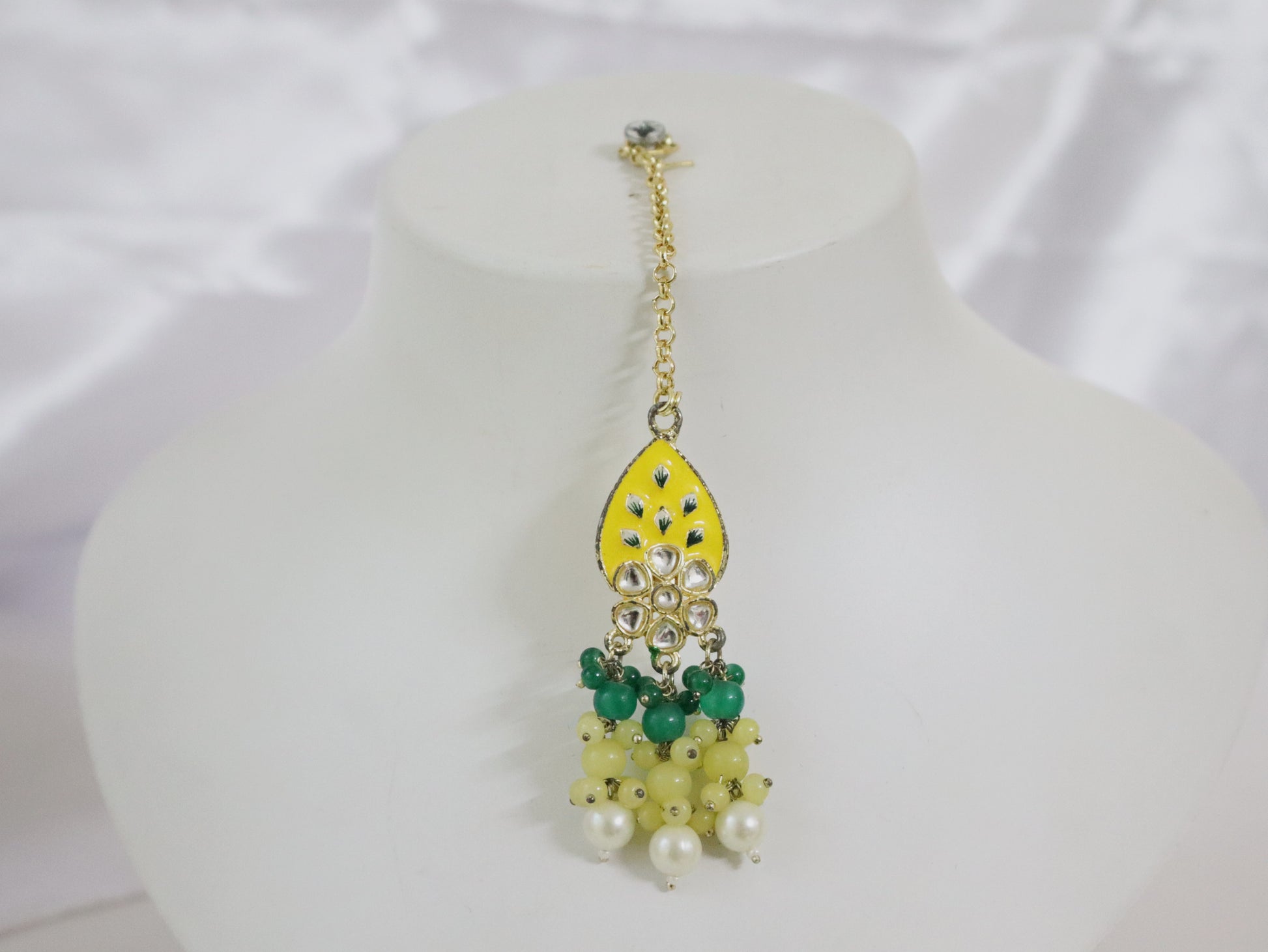 Meenakari Mango Motif Choker Set
