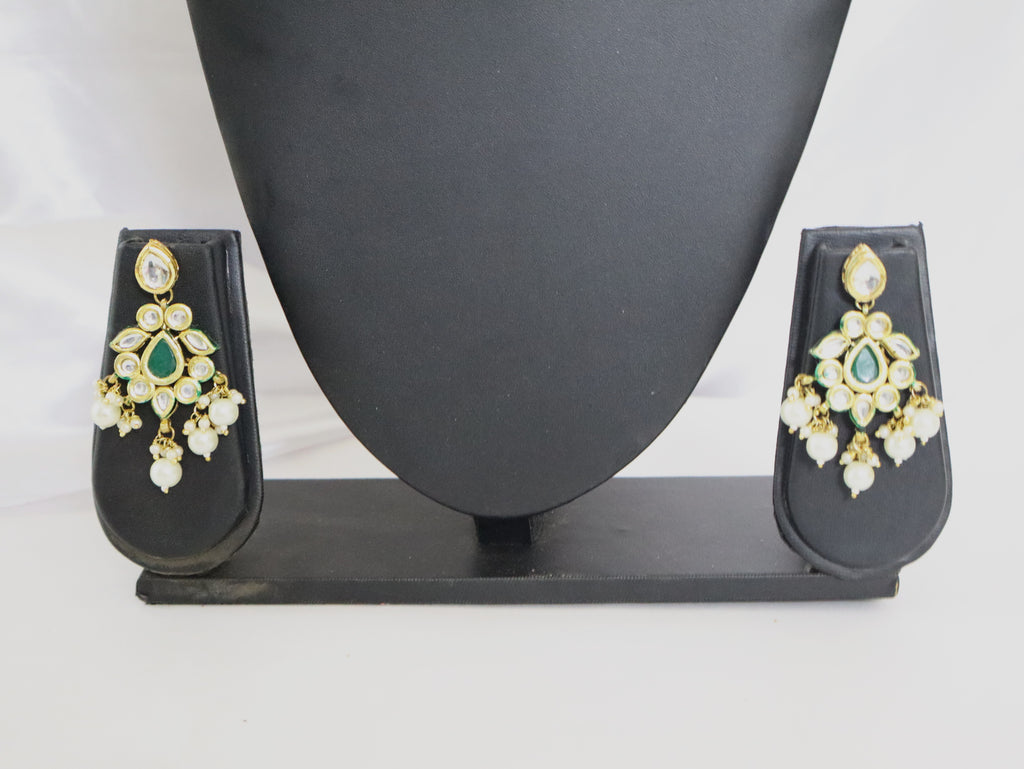 Emerald Maharani Layered Pearl Haar Set