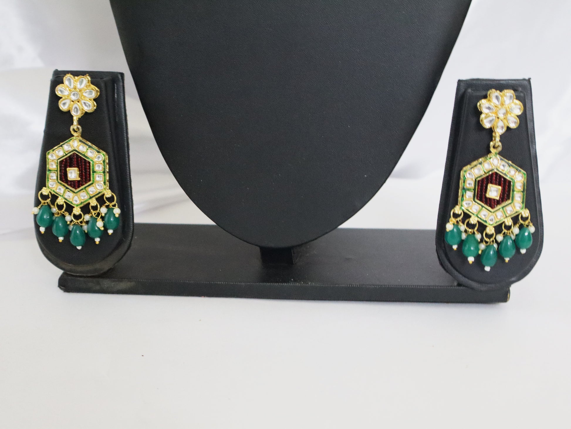 Hexa Bloom Kundan Pendant Set