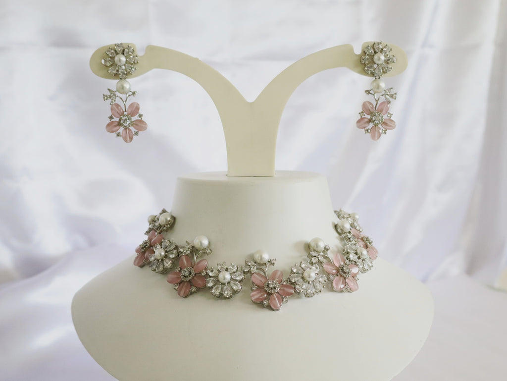Blush Bloom Choker Set