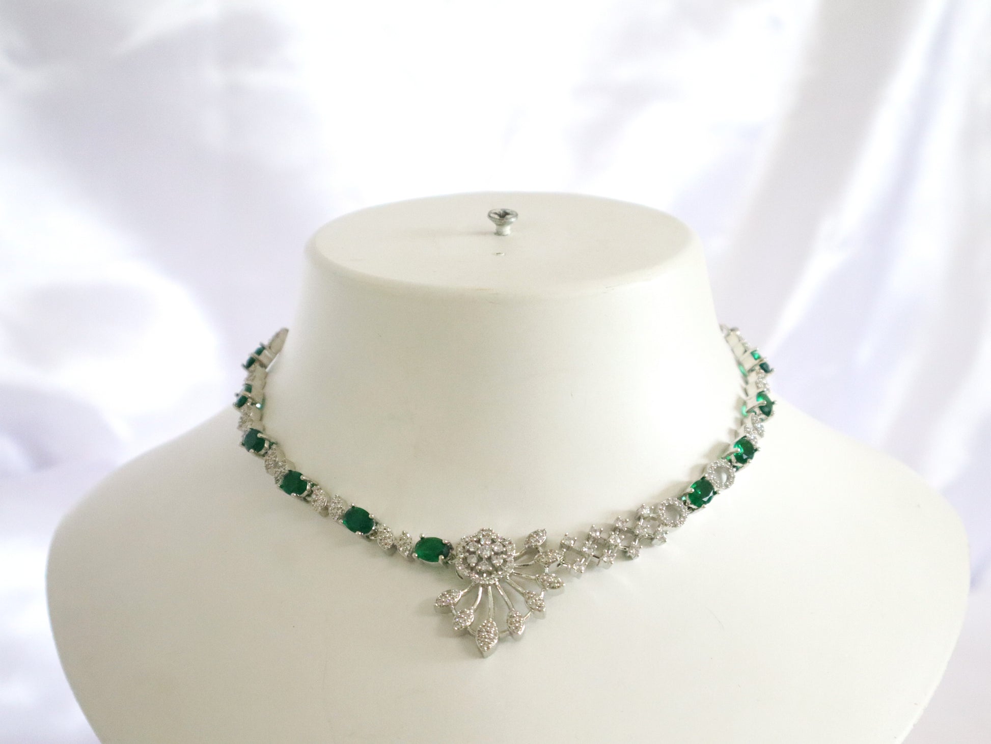 Emerald Bloom Crystal Set