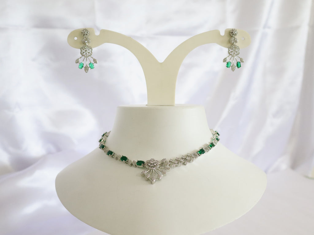 Emerald Bloom Crystal Set
