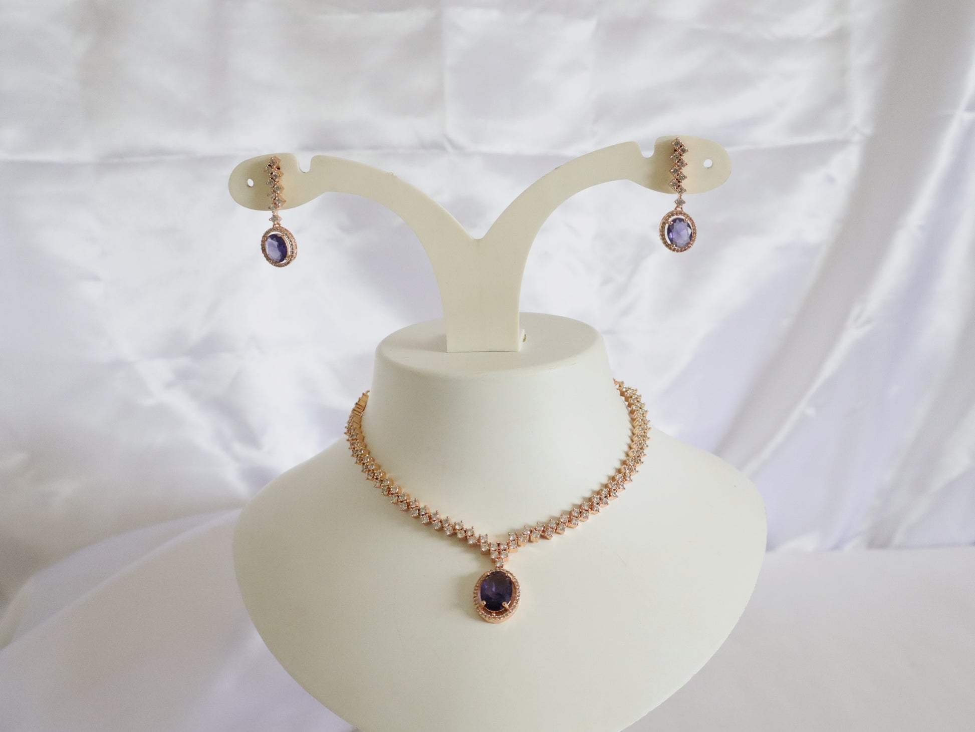 Royal Amethyst CZ Choker