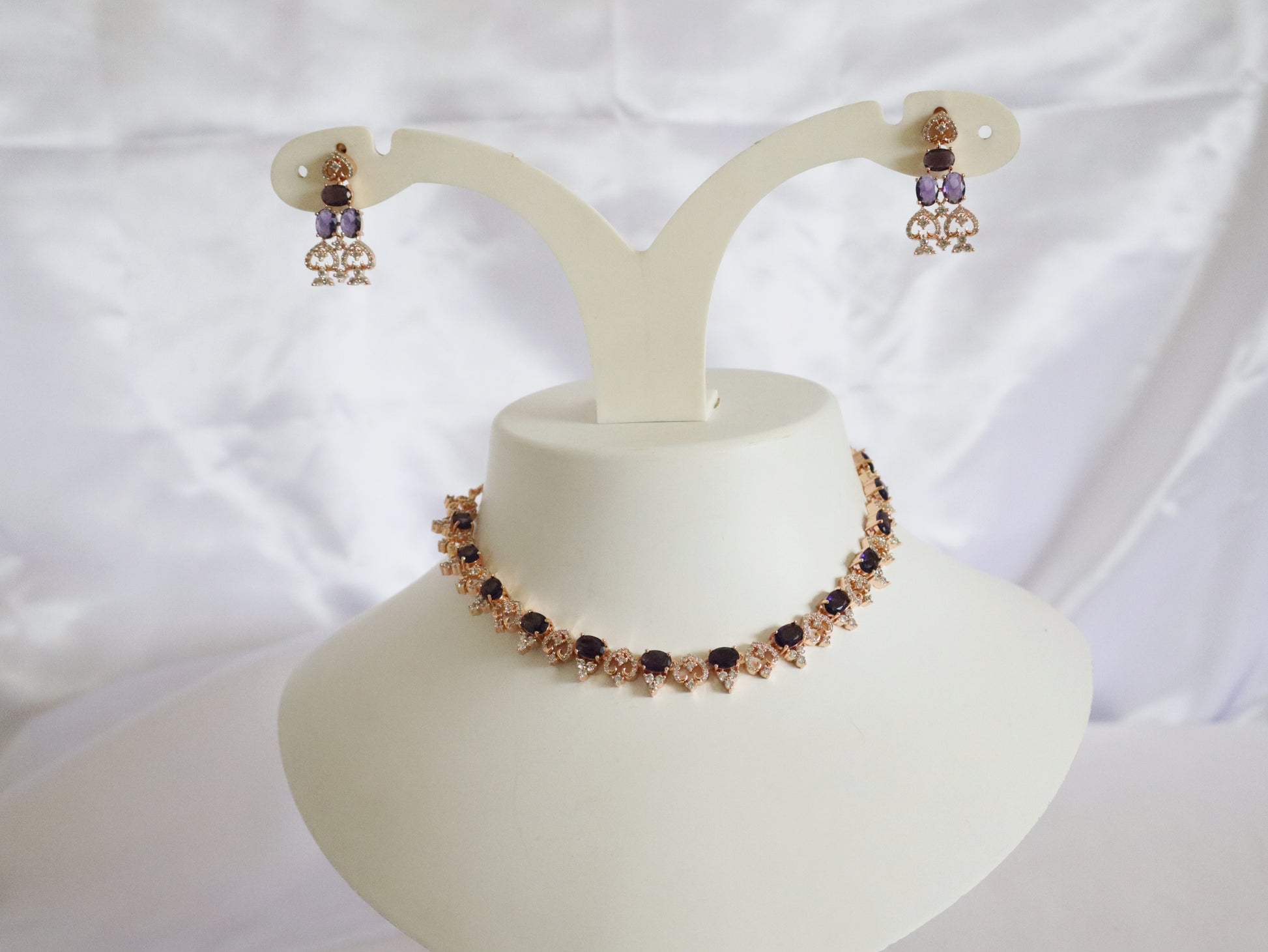 Amethyst Elegance Choker Set