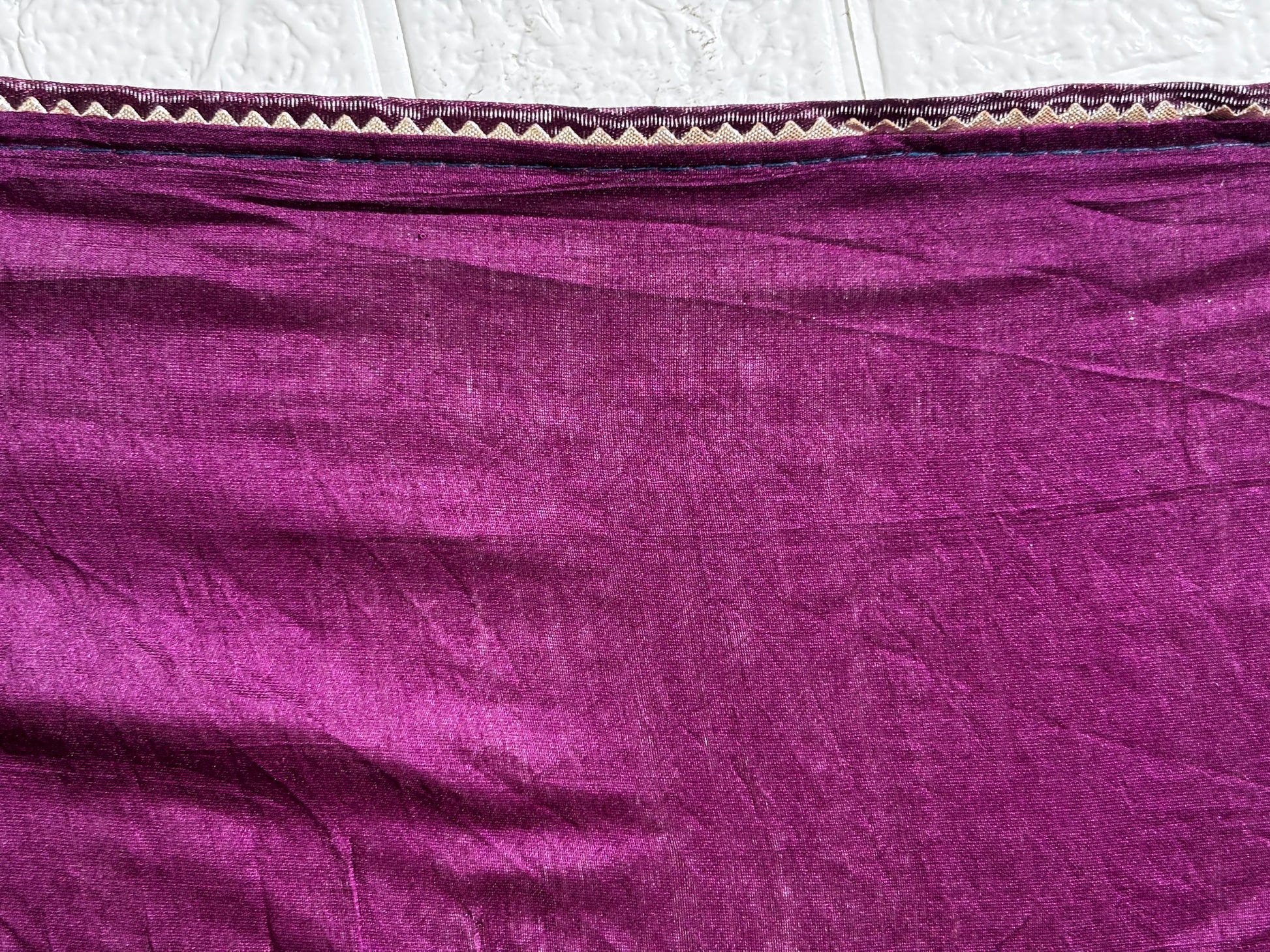 "Royal Plum Bandhani Cotton Saree"