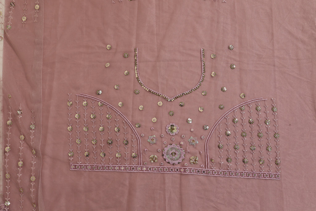 Lavender Sequin Work Lehenga Set