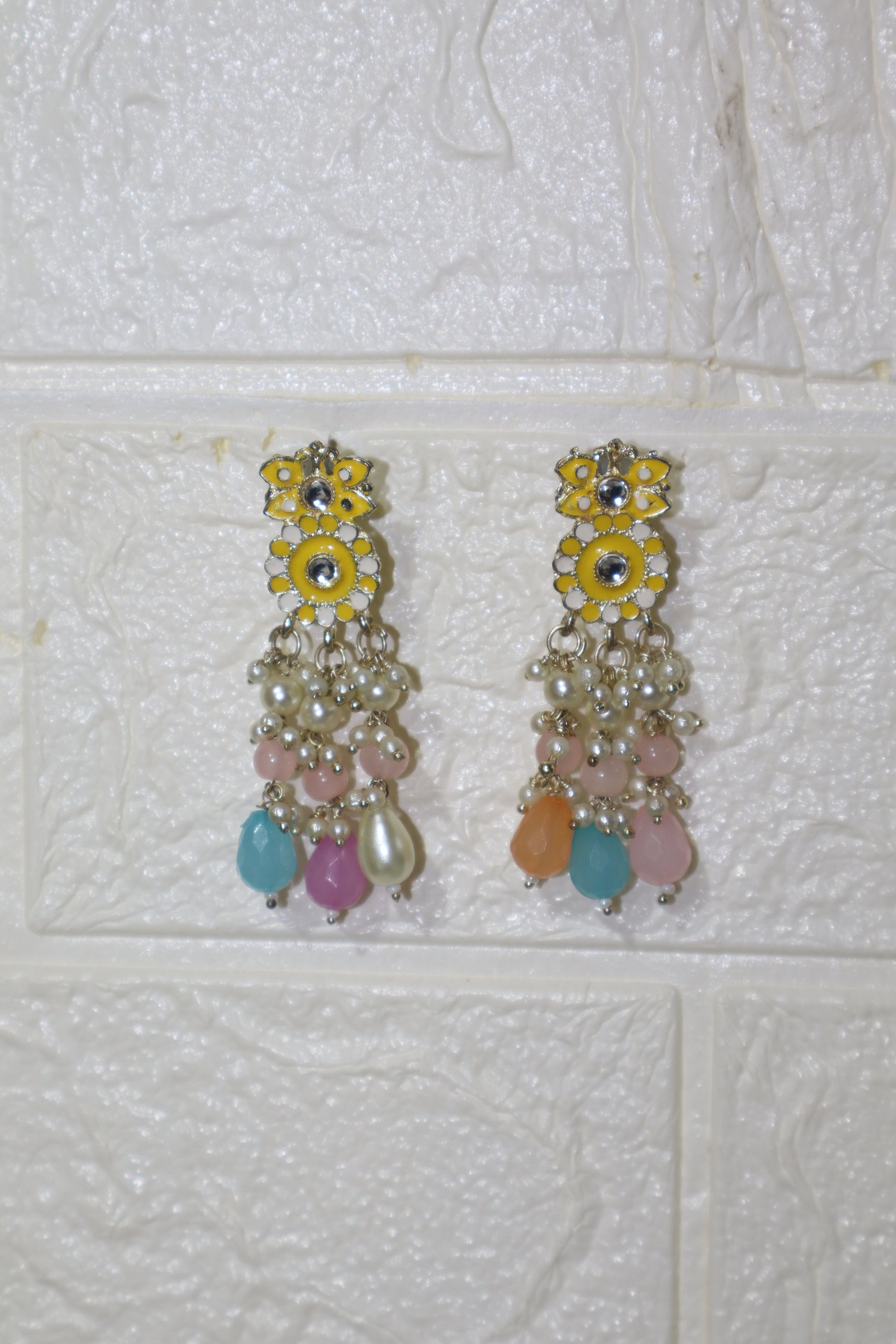 Multicolor Floral Kundan Choker Necklace Set