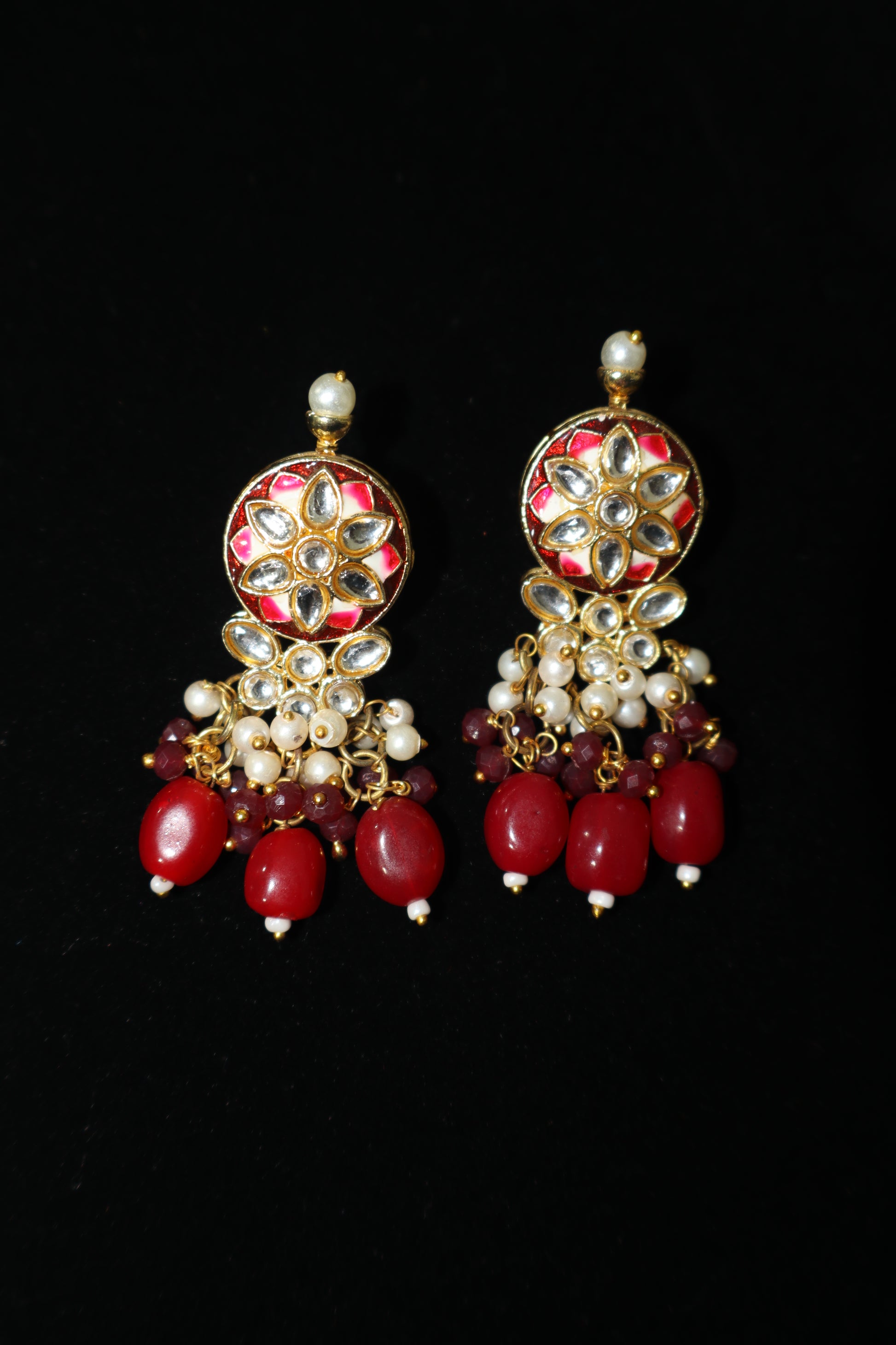 Mughal Regal Red Kundan Choker Set