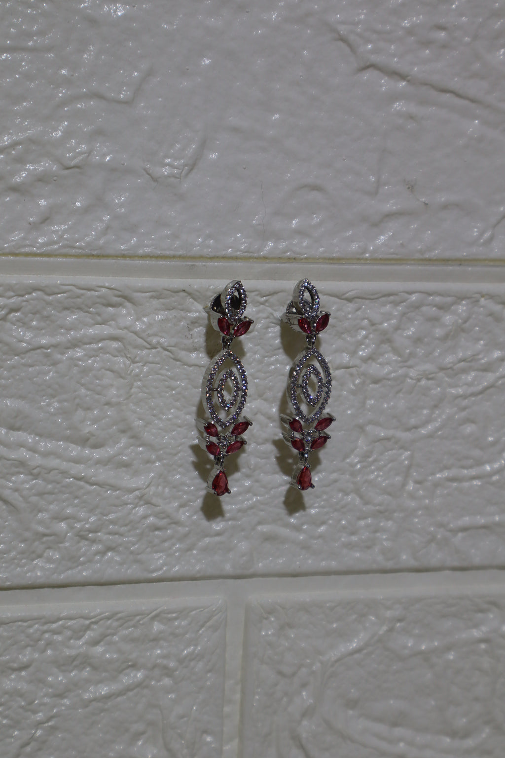 Rhodolite-Inspired Crystal Drop Necklace